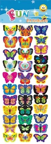 Fun Stickers - Leuke stickers - Vlinders V2