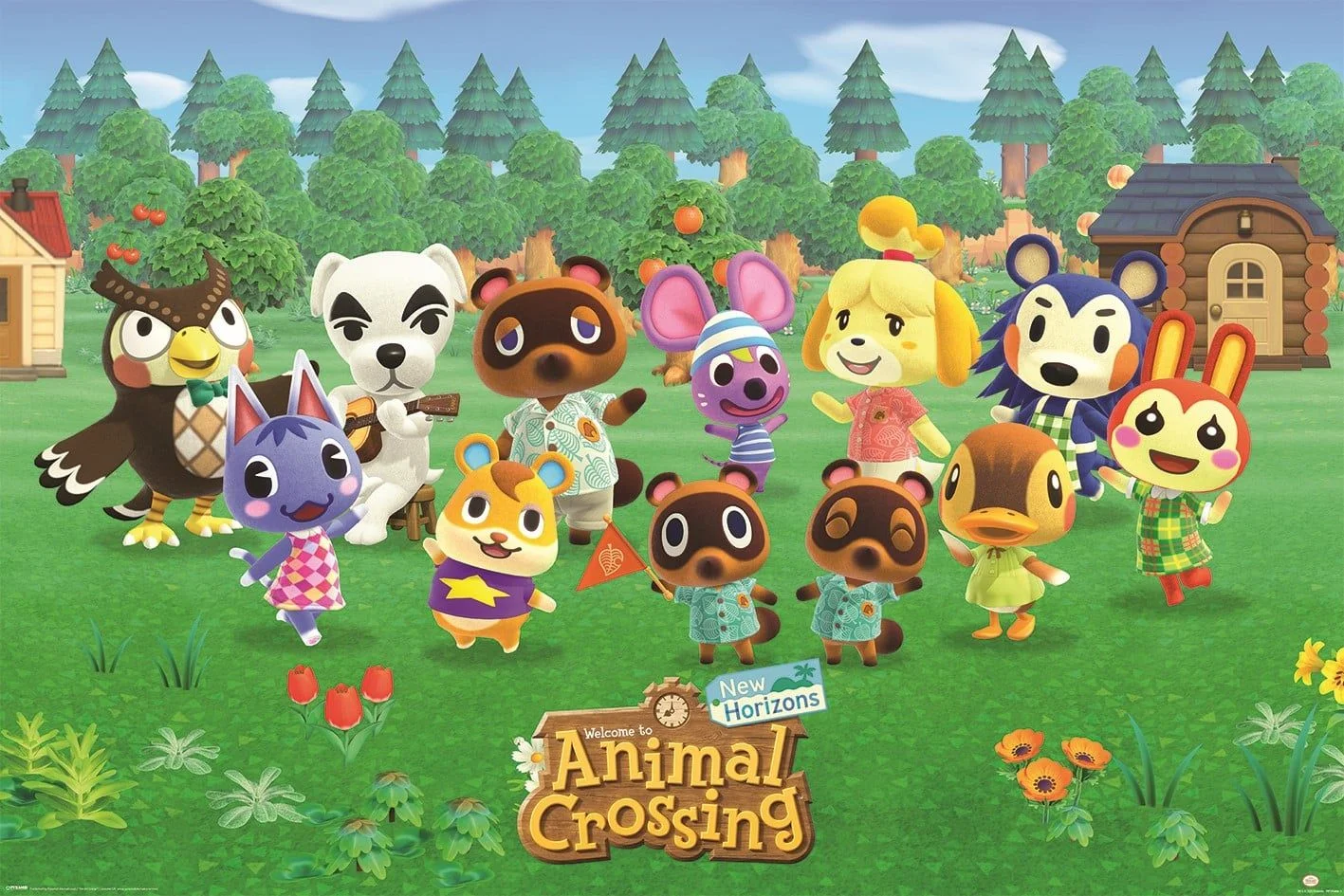 Animal Crossing - New Horizons Line-up Maxi Poster