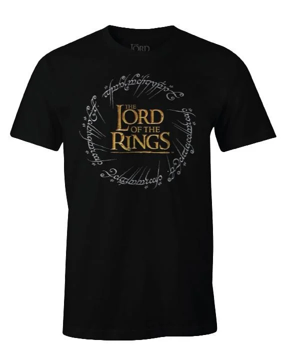 The Lord Of The Rings - Ring Logo - Heren T-Shirt - Zwart - S