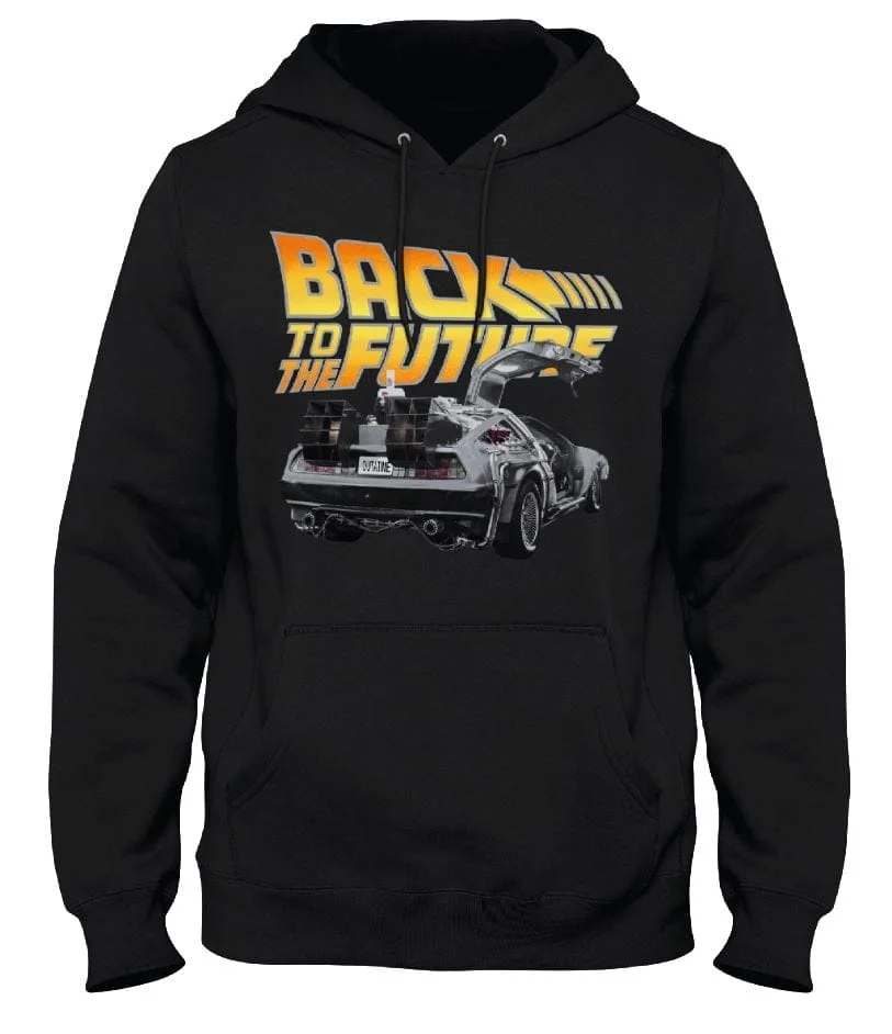 Back To The Future - Zwarte herensweater - S