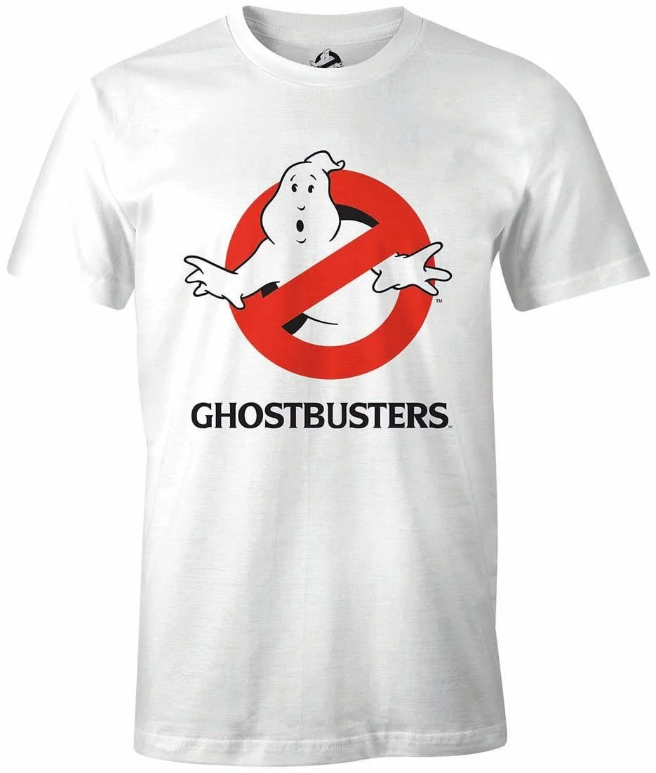 Ghostbusters - White Men's T-shirt - Ghost Logo - S