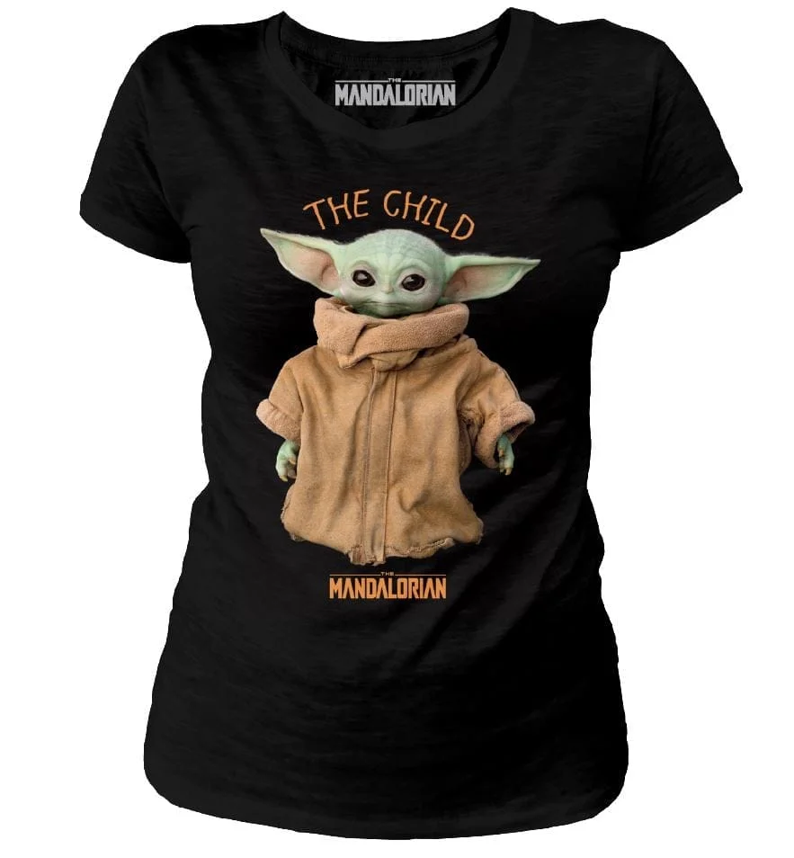 The Mandalorian - Black Women's T-shirt The Child Logo - S