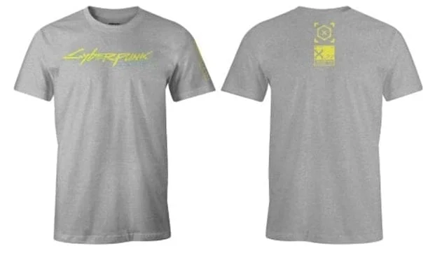 Cyberpunk - Logo Grey T-Shirt - XL