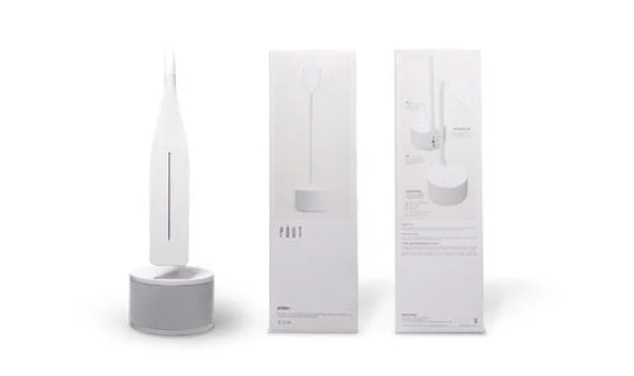 POUT - Design LED tafellamp met Bluetooth-luidspreker - Wit