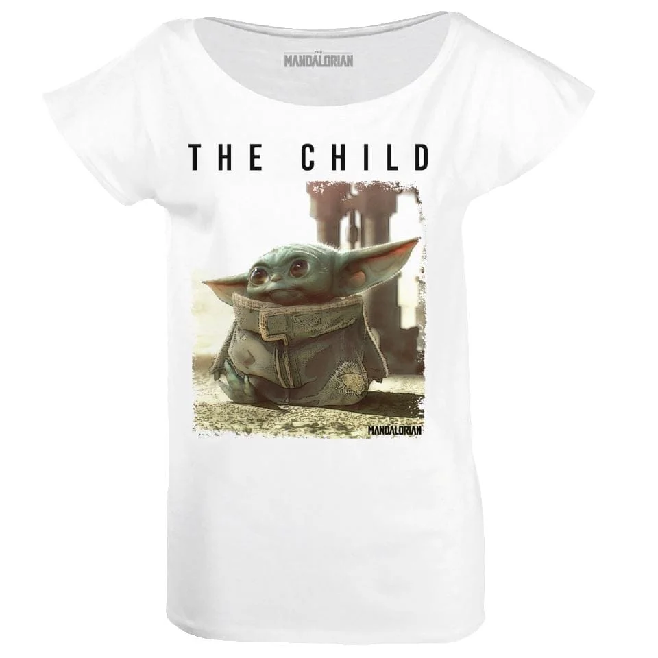 The Mandalorian - White Women's T-shirt The Child Logo - L