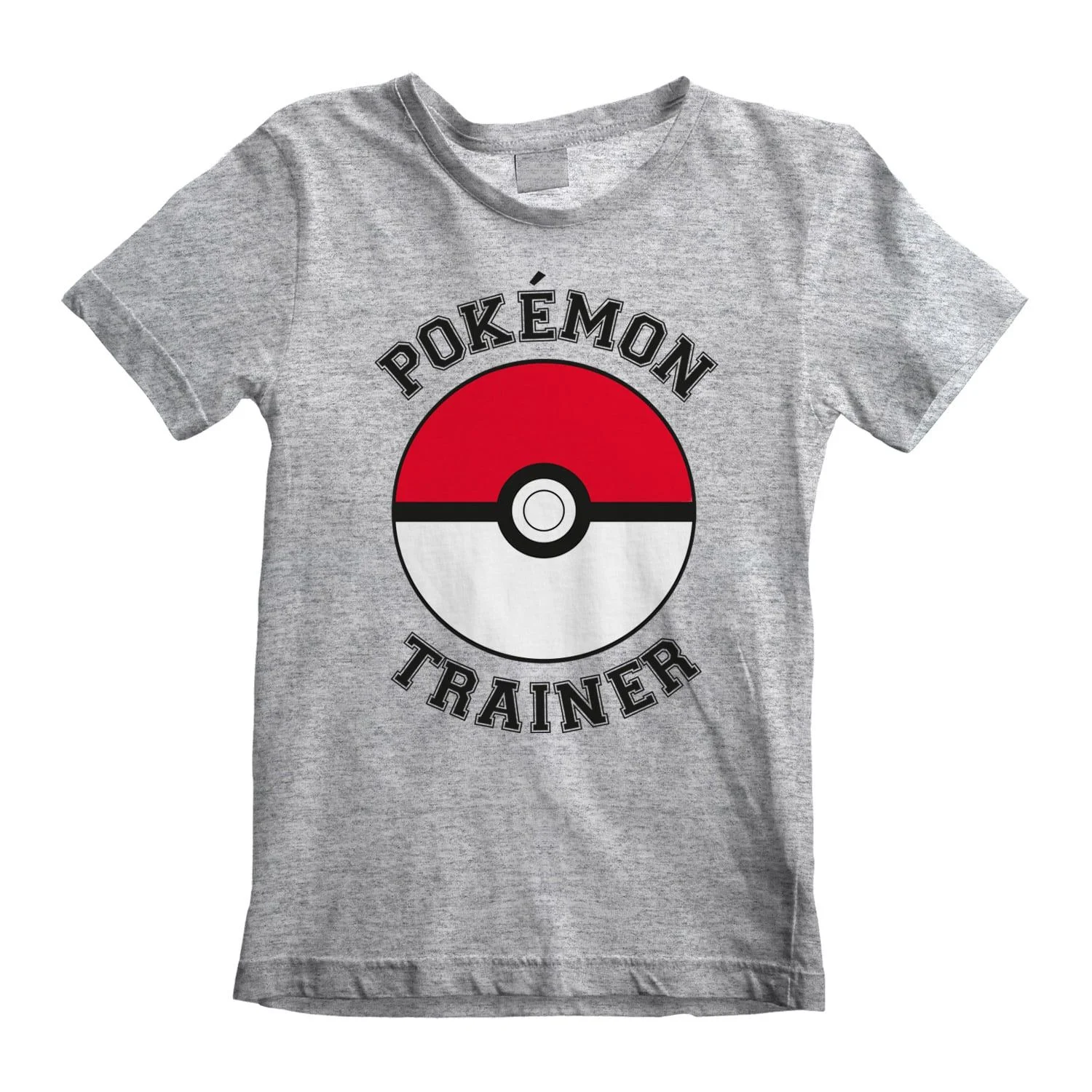Nintendo - Pokémon Trainer Heide Grijs Kinder T-Shirt - 12-13 Jaar