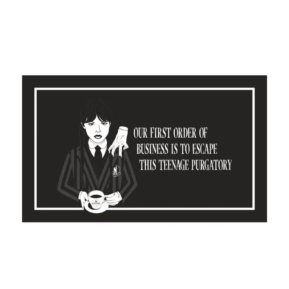 Wednesday - Deurmat - Vagevuur voor Tieners 45x75cm