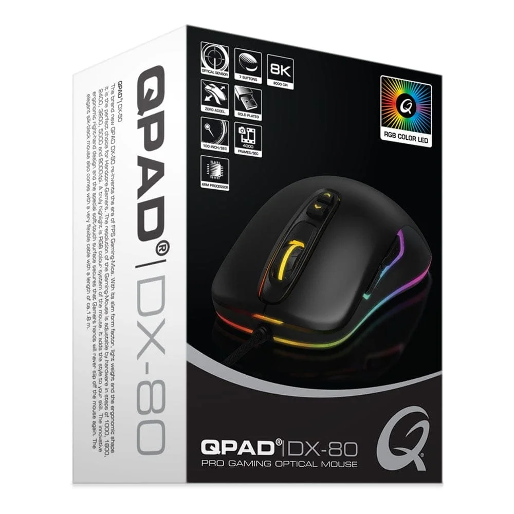 QPAD - DX-80 - FPS Gaming muis