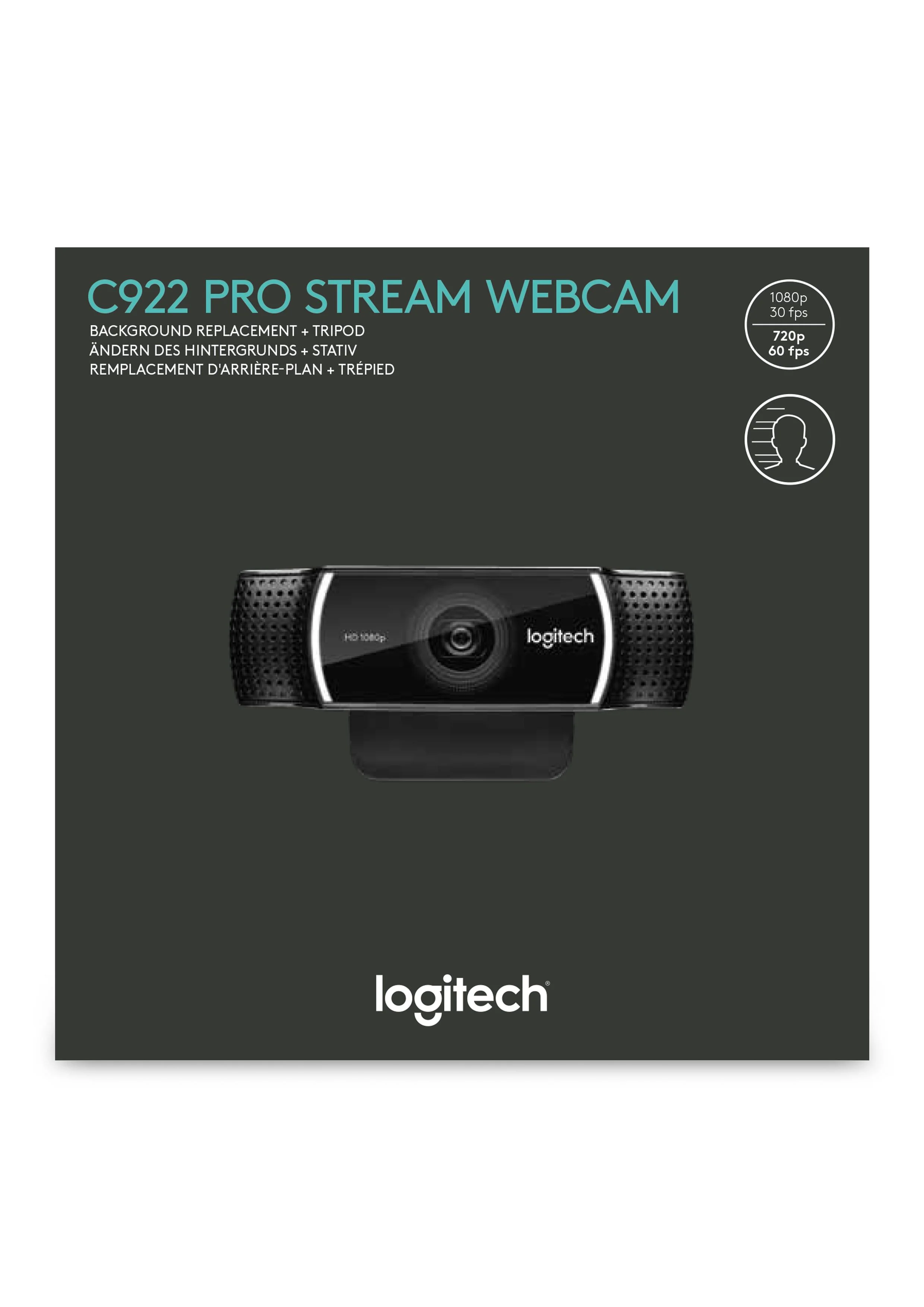 Logitech C922 Pro Stream Webcam voor Windows, macOS, Xbox One, Chrome en Android