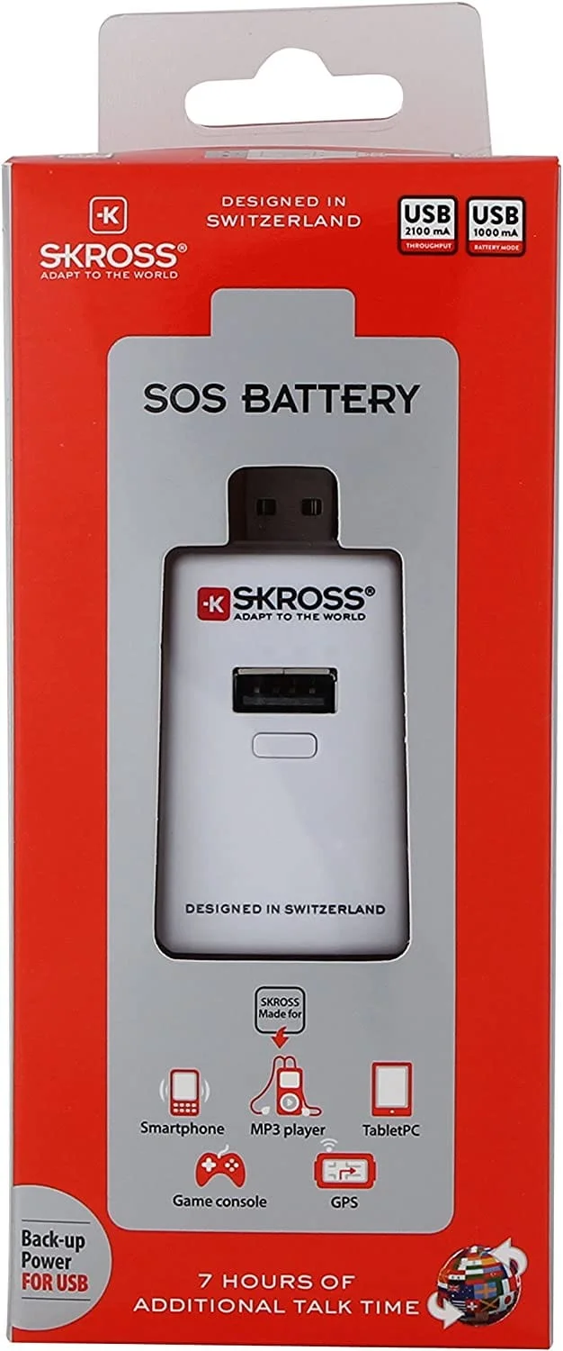 SKROSS - SOS-Battery - 1200 mAh (USB)