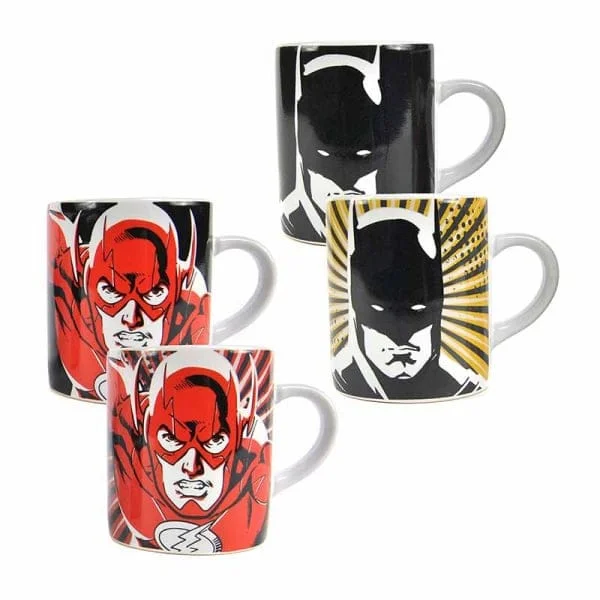 DC Comics - Justice League Set of 2 Heat Changing Mini Mugs - Batman & The Flash