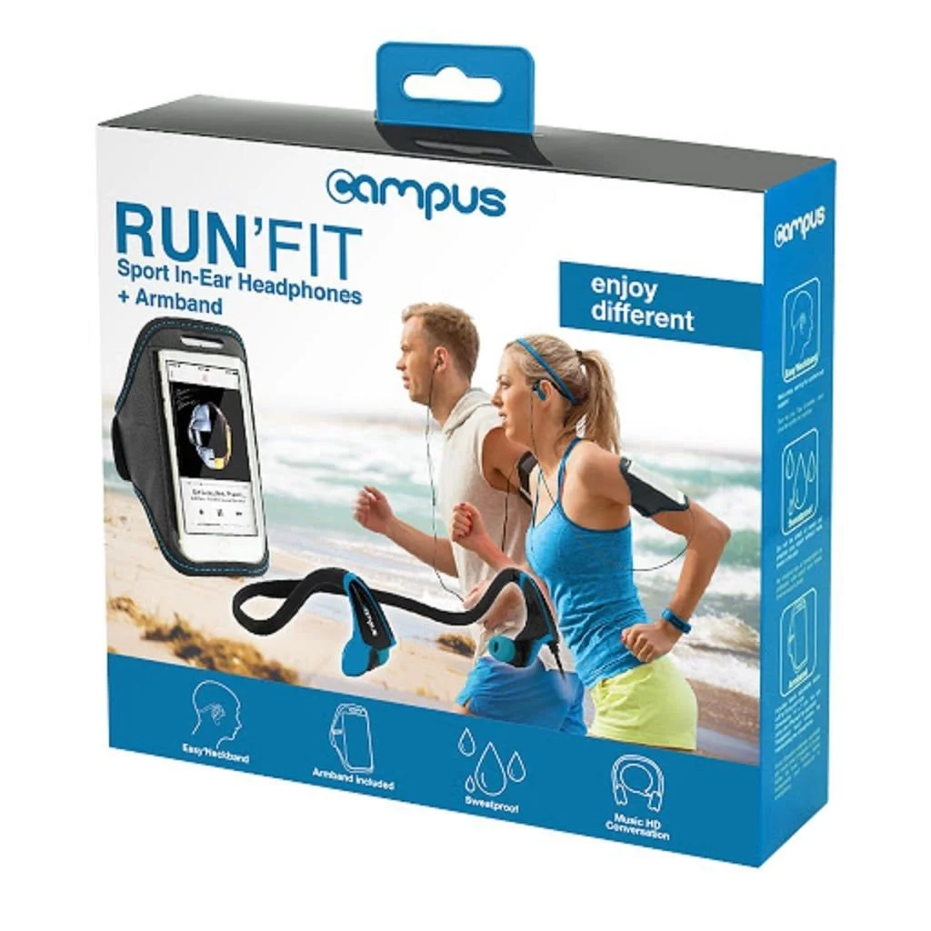 Campus - In-Ear  RUNFIT - zwart