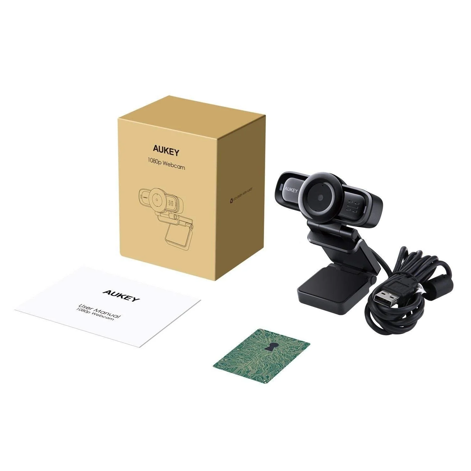 Aukey - PC-LM3 Stream Series Autofocus 1080P Webcam