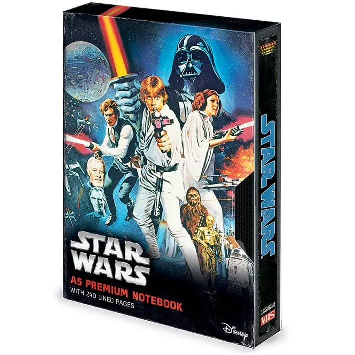 Star Wars - A New Hope VHS - A5 Premium Notebook