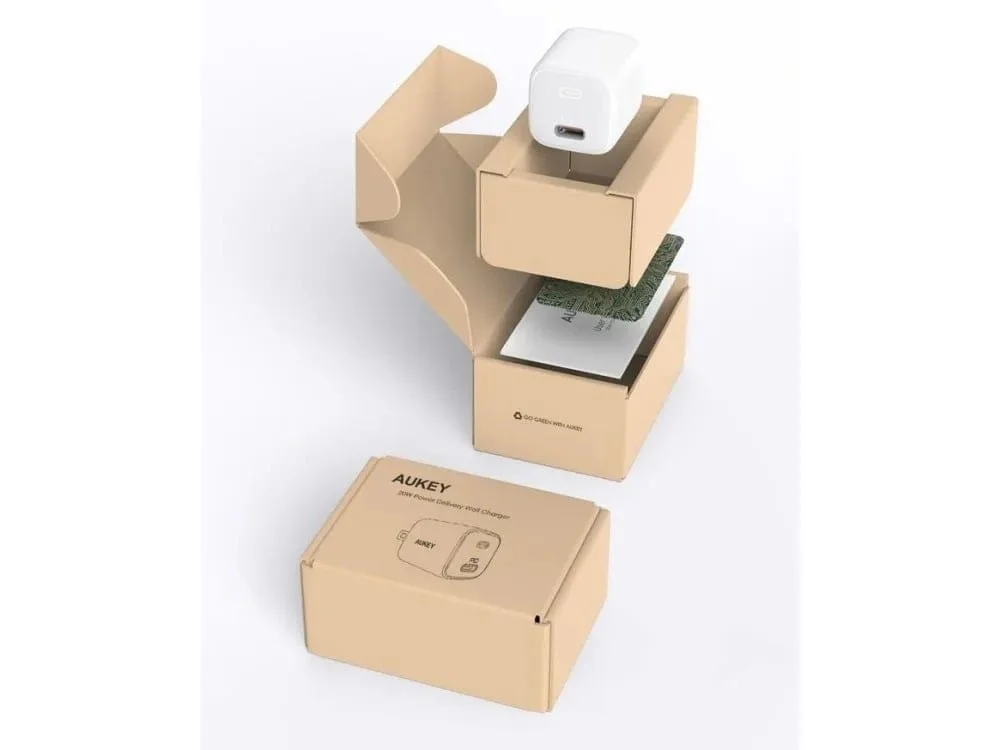 Aukey PA-B1 - USB C 3.0 QC 2.0 20W Snellader Wit - Geschikt voor Iphone - Samsung