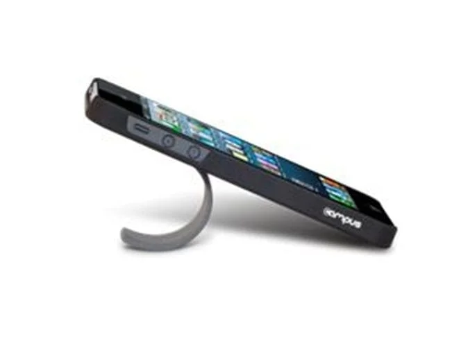 CAMPUS "FlipShield" Wit Hoes & Tribune / Blauwe Clip voor iPhone 5 + Film