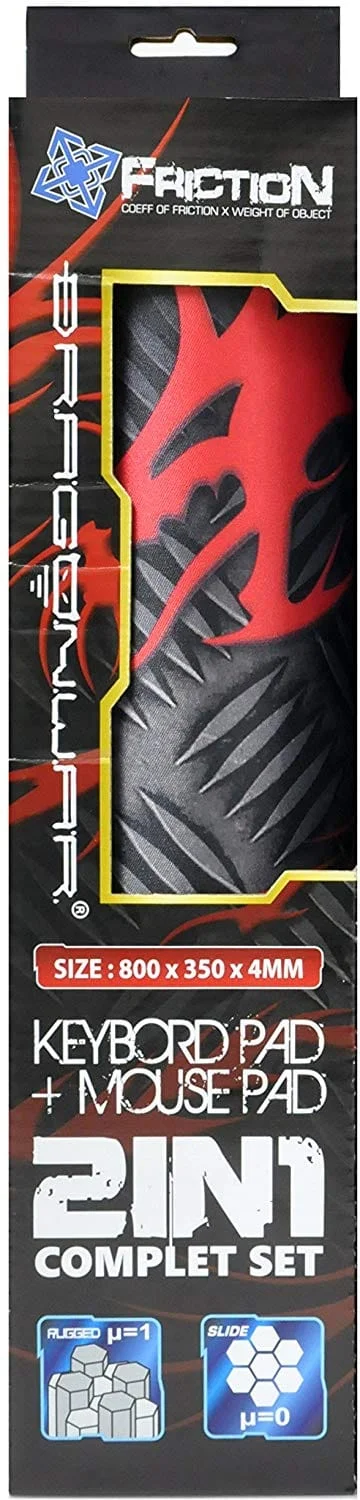 Dragonwar Friction XXL Gaming Muismat - Bureaumat