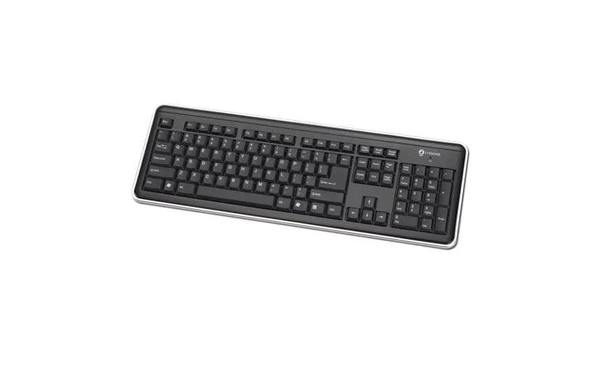 I-Rocks - 104-Key 2.4Ghz Draadloos QWERTY Toetsenbord Zwart