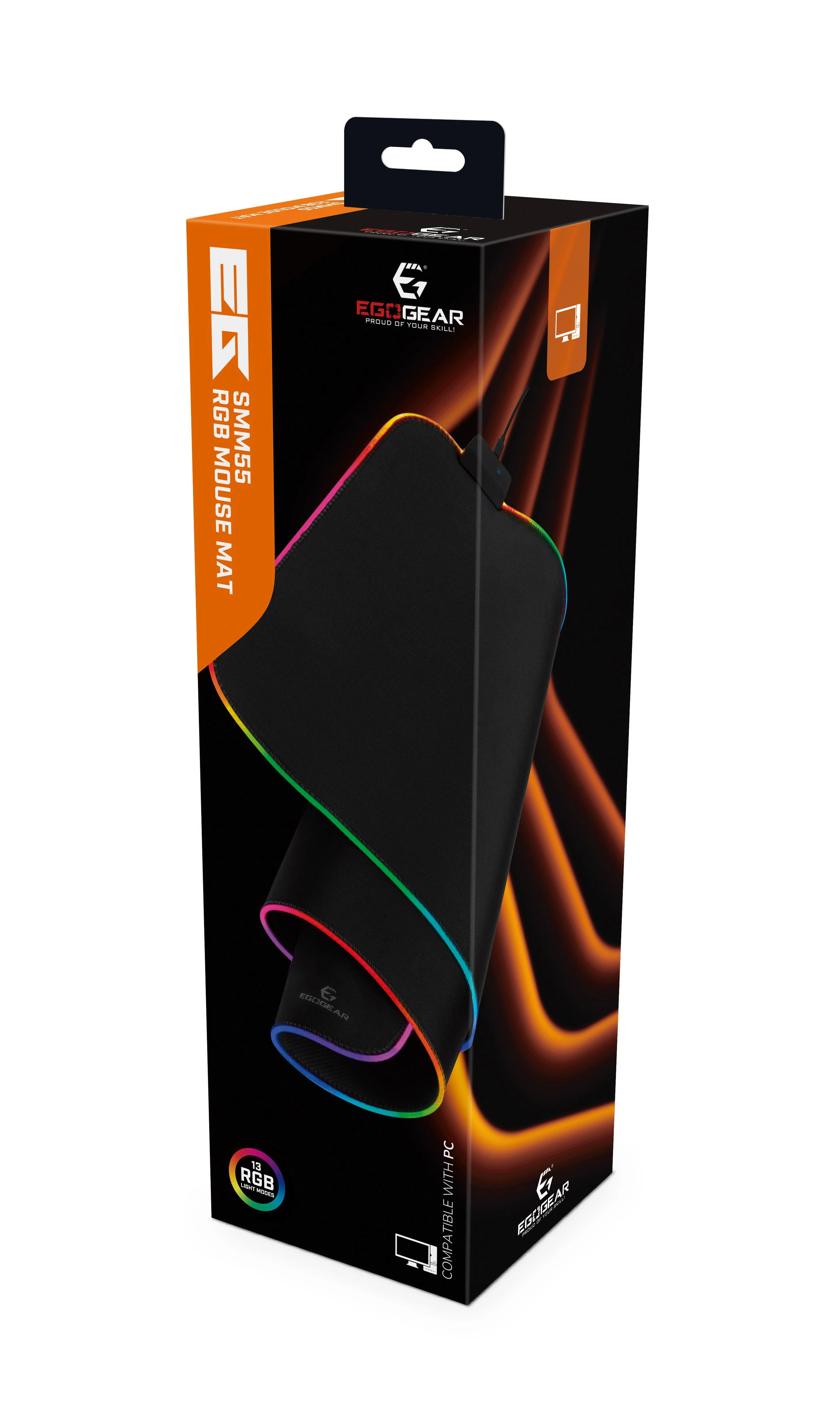 EgoGear - SMM55 XL RGB Doek Gaming Muismat
