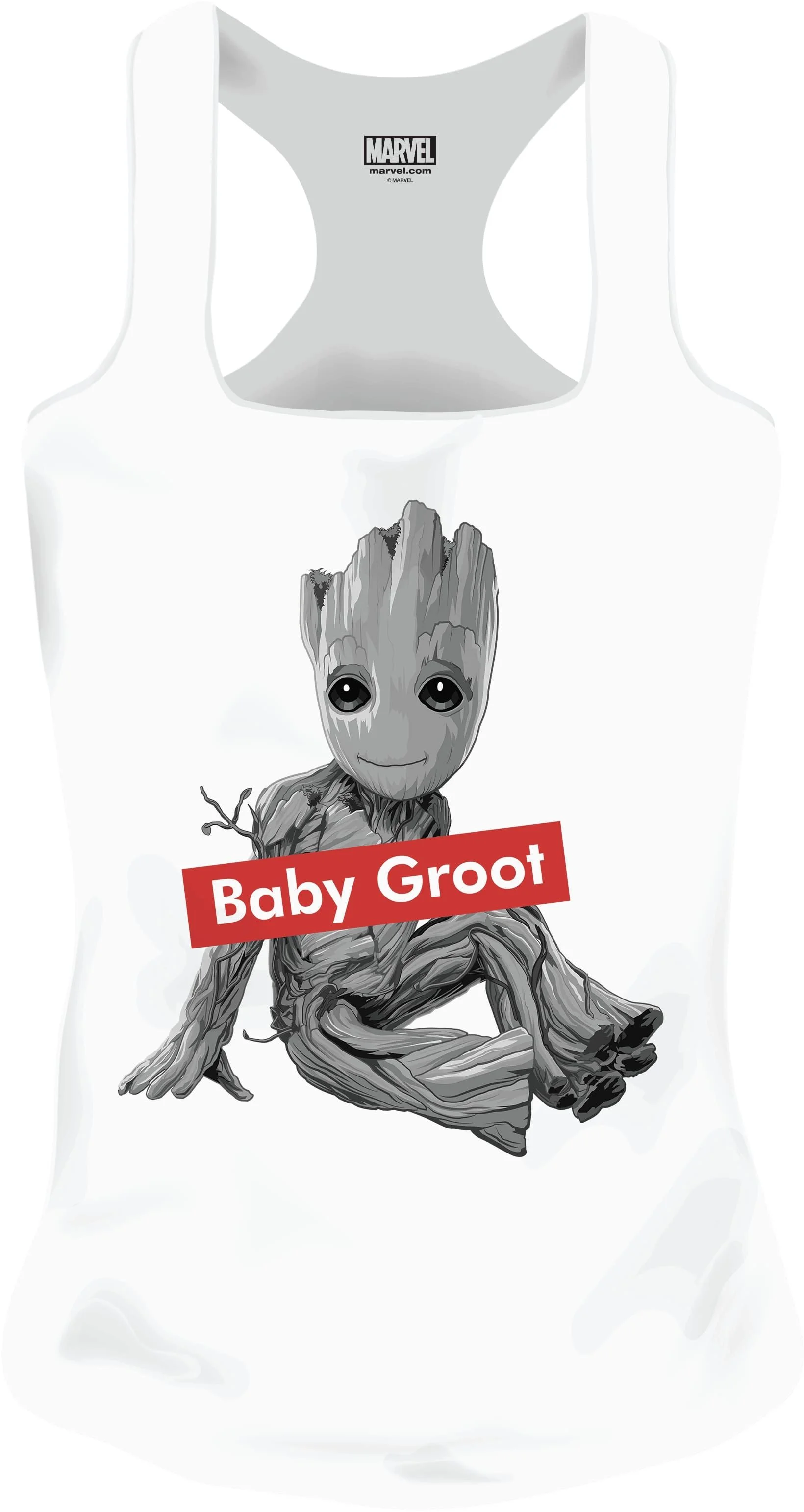 Marvel - Baby Groot White Women Tank Top L