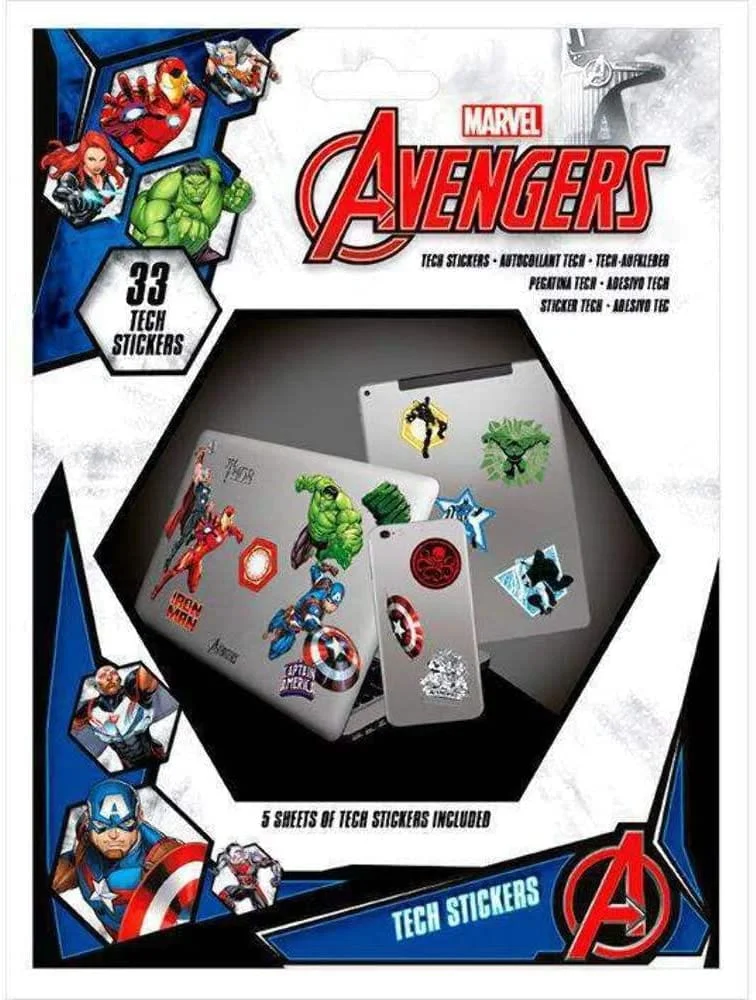 Marvel - Avengers Heroes Tech Sticker Pack