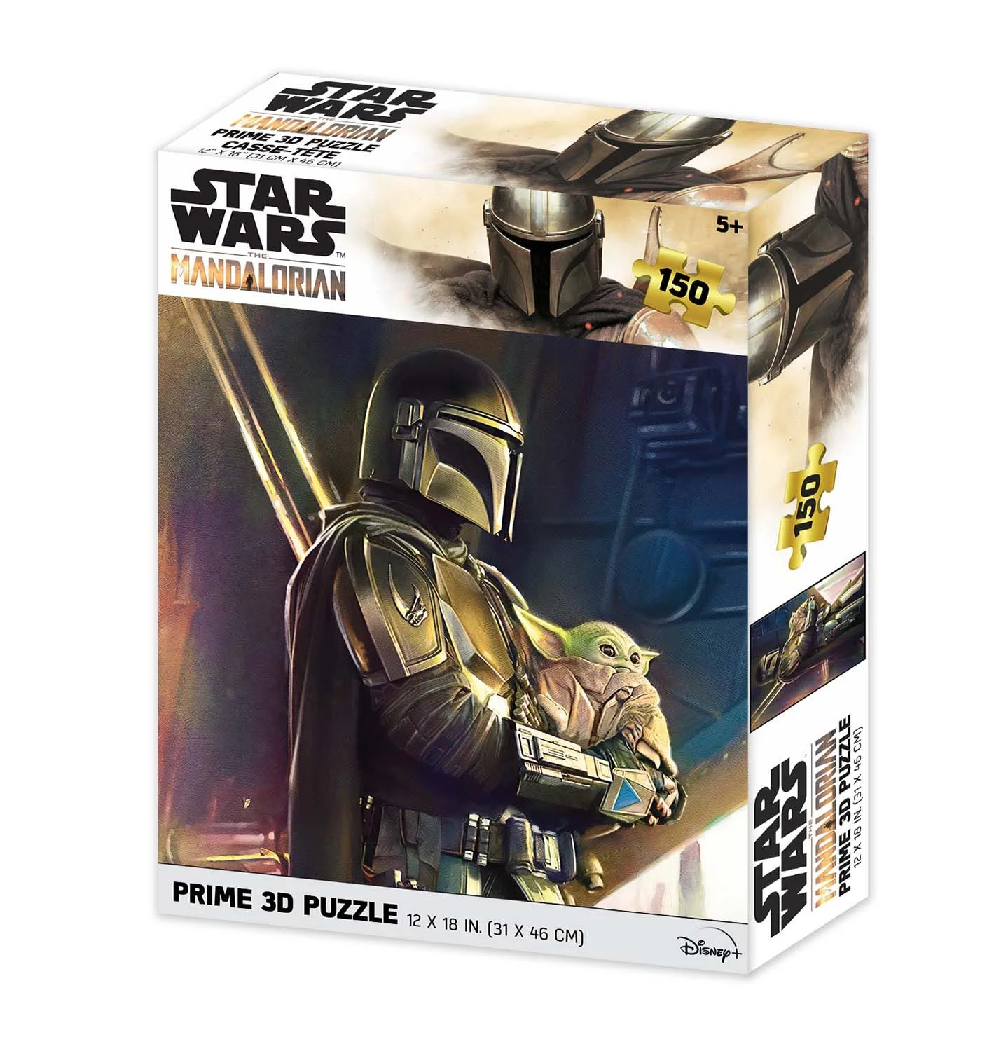 Star Wars: The Mandalorian - Mando Puzzel 63 stk 46x31 cm - met 3D lenticulair effect