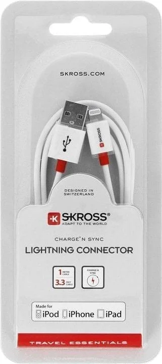 SKROSS - Charge'n Sync Lightning Connector - 2m - wit
