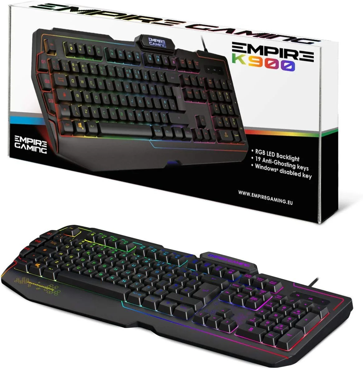WASDkeys - K900 - Bedraad Toetsenbord - Qwerty US