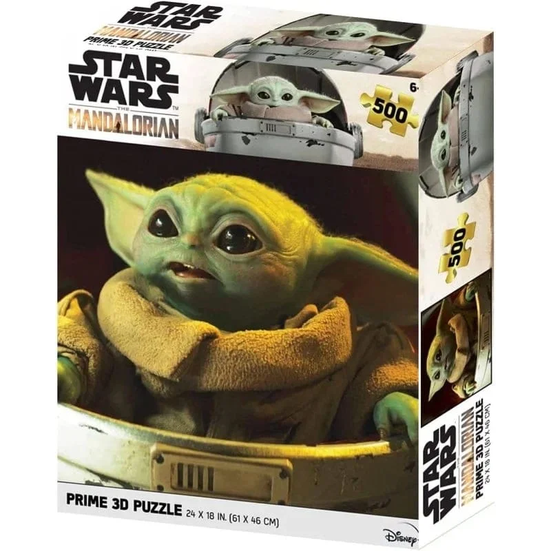 Star Wars: The Mandalorian - Grogu in zijn kinderwagen Puzzel 500 stk 61x46 cm - met 3D lenticulair effect