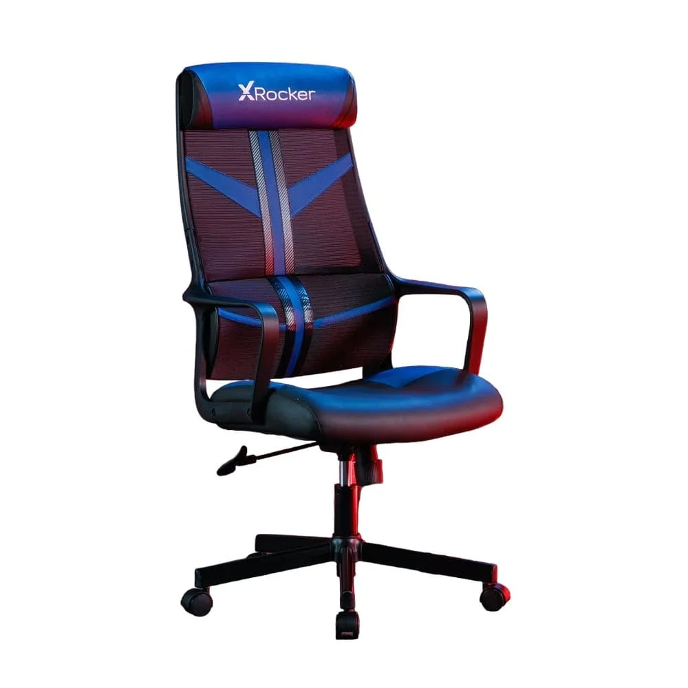 X-Rocker - Helix PC Gaming Mesh Stoel Blauw
