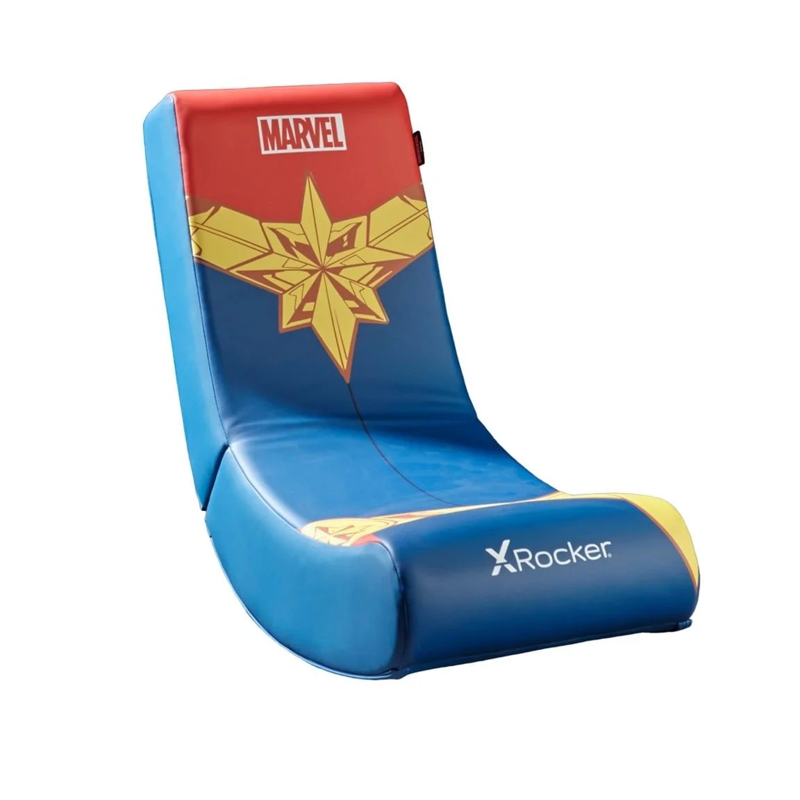 X-Rocker - Officiele Marvel Captain Marvel Inklapbare Gaming Stoel - Zetel Junior 6 tot 12 jaar