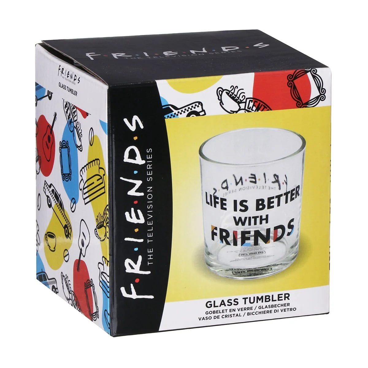 Friends - Life is Better with Friends Glass Tumbler