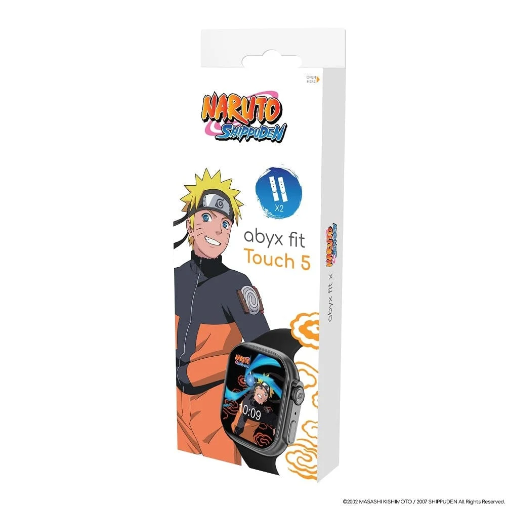 Abyx Fit - Touch 5 - Naruto Shippuden - Naruto Uzumaki Smart Horloge - Ruimte Grijs