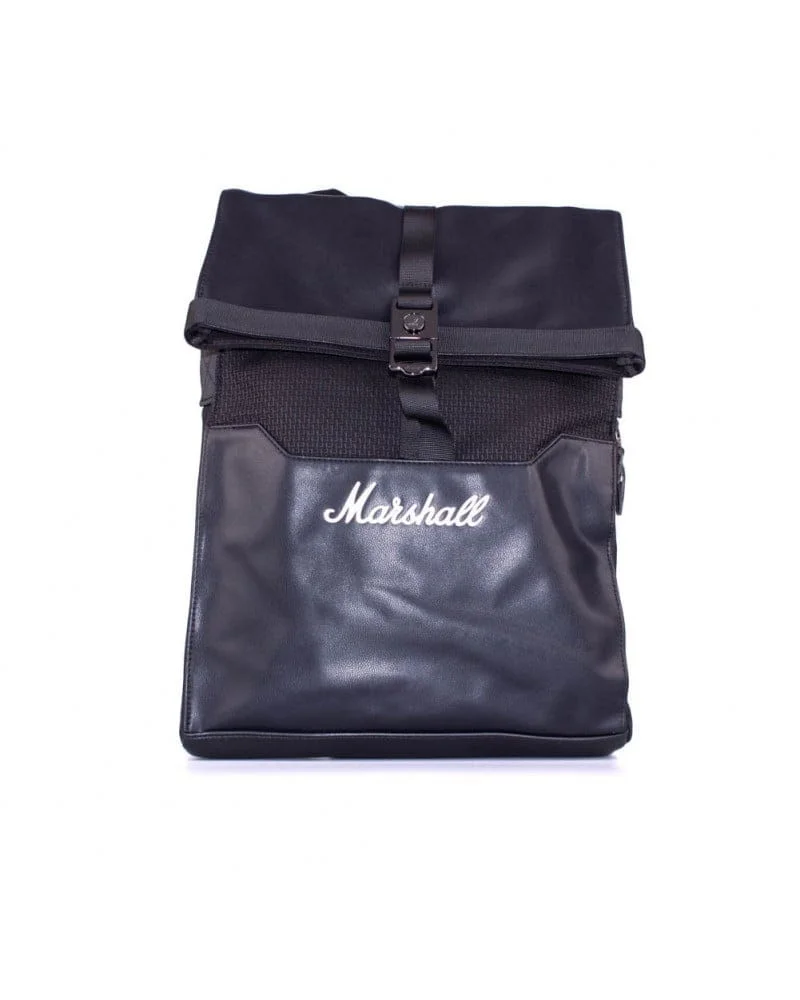 Marshall - Uptown Roll Top Rugzak Zwart en Wit