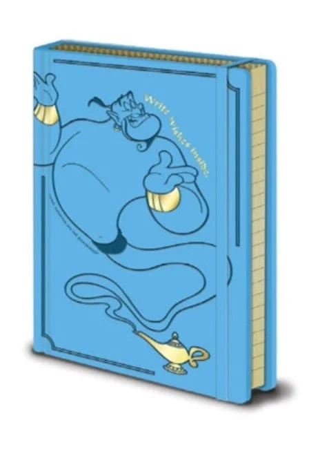 Disney - Aladdin - Schrijf Wensen Hier - A5 - Premium Notitieboek - Blauw