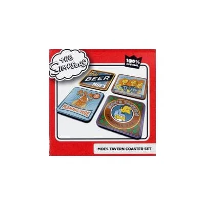 The Simpsons - Moes Tavern 4 Onderzetters Set