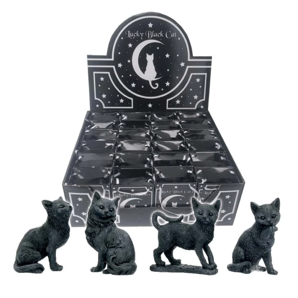 Lucky Black Cats Figuur 9cm (Display van 24)
