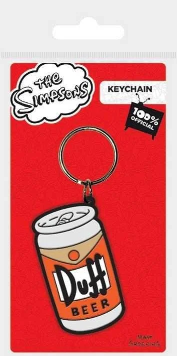 The Simpsons - Duff Rubber Sleutelhanger