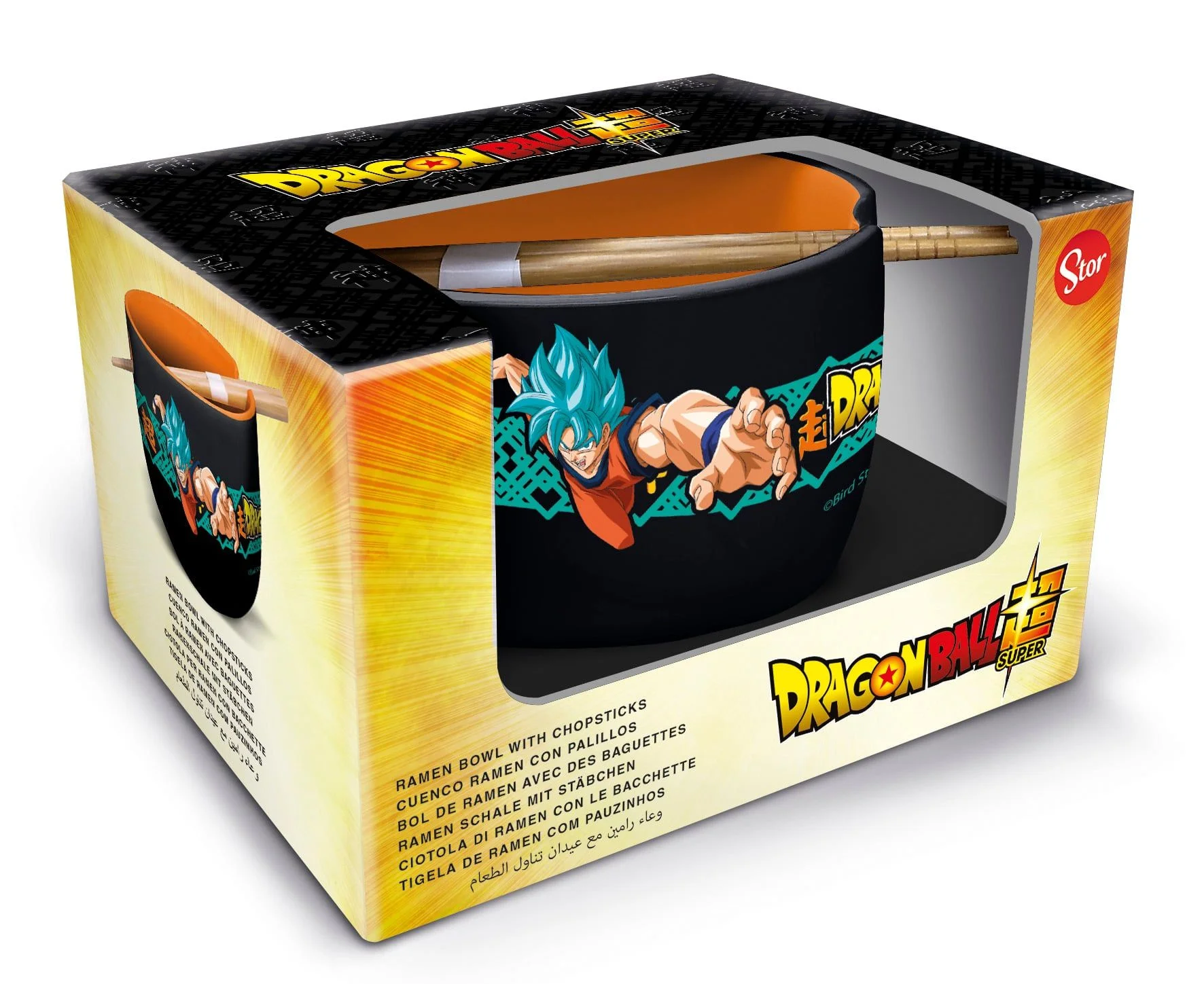 Dragon Ball - Super Saiyan Blue Goku en Vegeta Ramenkom met eetstokjes