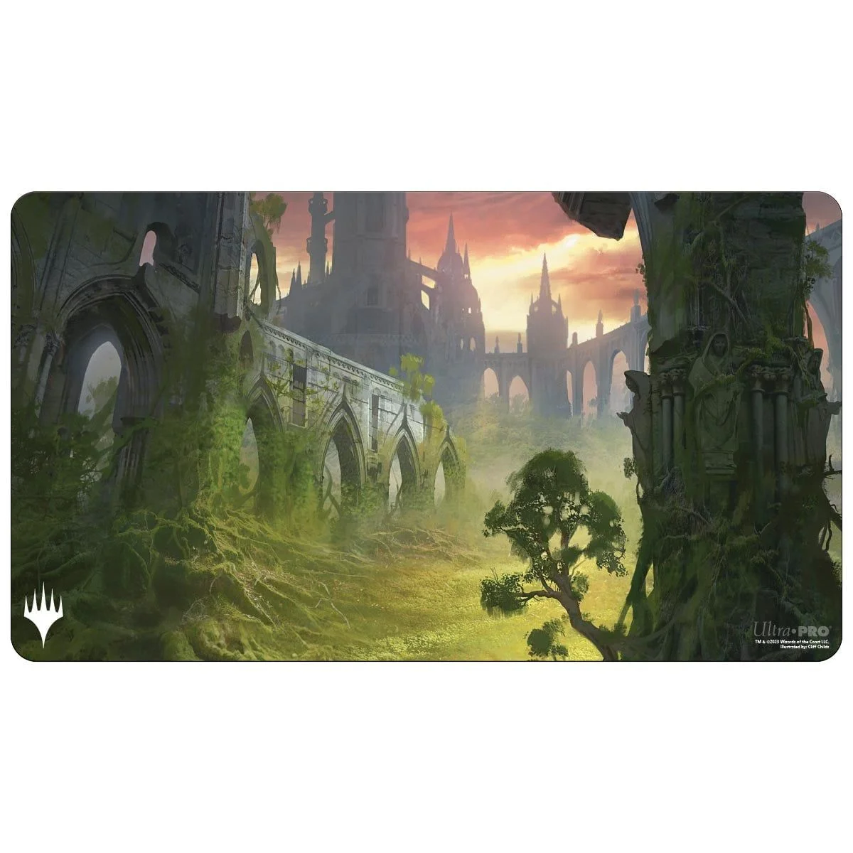 Ultra Pro - Magic - The Gathering - Ravnica Remastered - Speelkleed Gruul Clans Stomping Ground (60 x 34 cm)