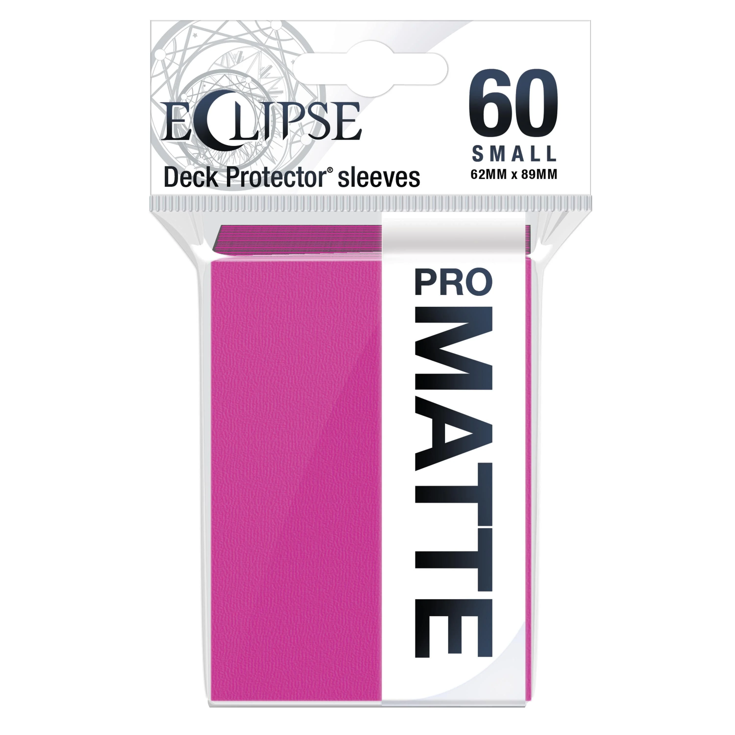 Ultra Pro - Eclipse Matte 60 Klein Formaat Kaarthoesjes Heet Roze Pack (62 x 89 mm)