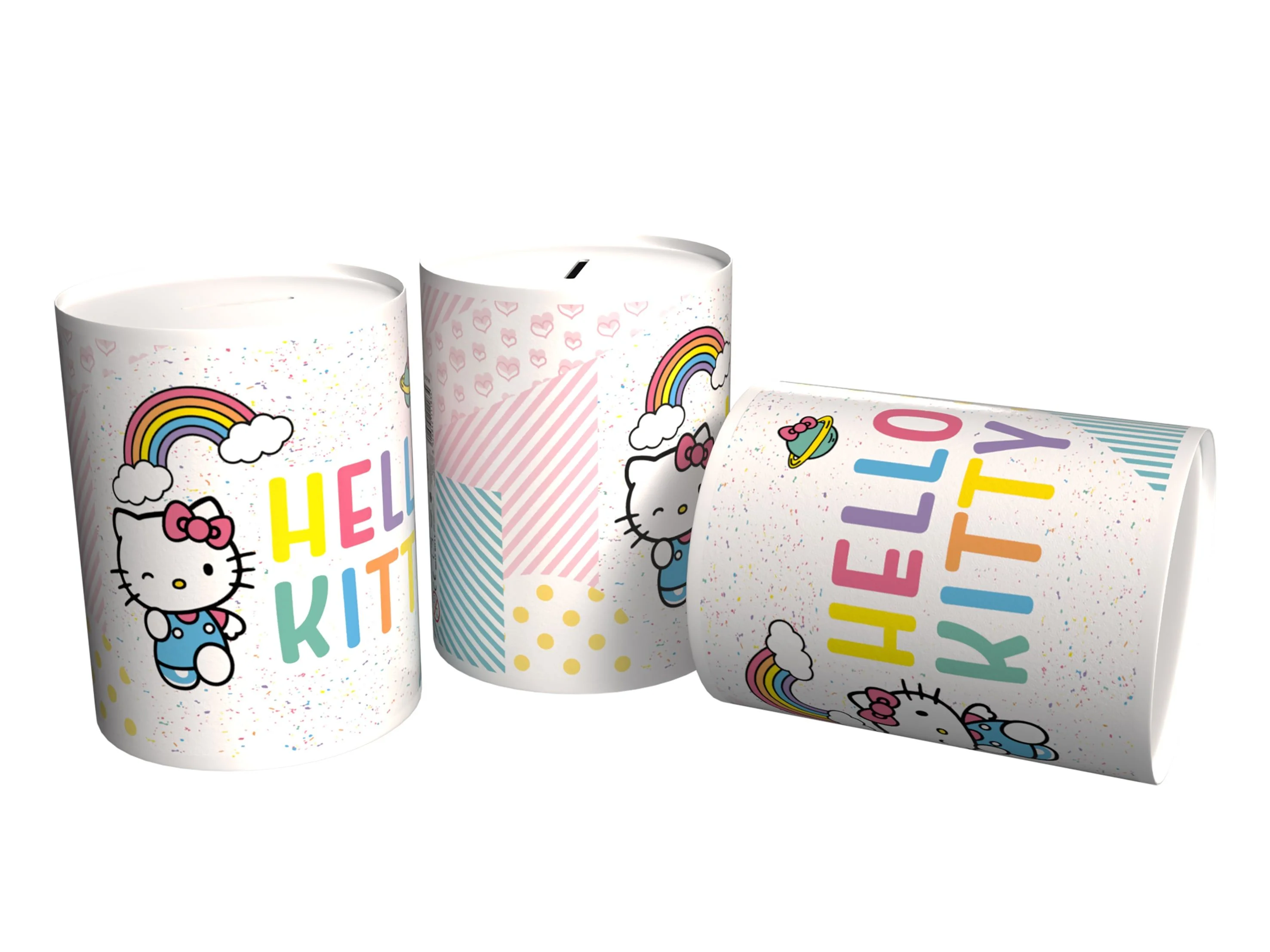 Hello Kitty - "Rainbow" Metalen Spaarpot