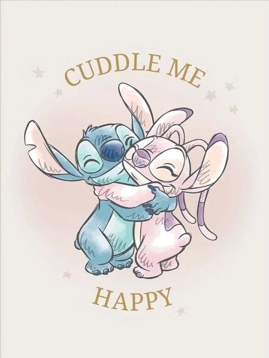 Disney - Lilo & Stitch - "Cuddle Me" Ingelijste Print 30x40cm