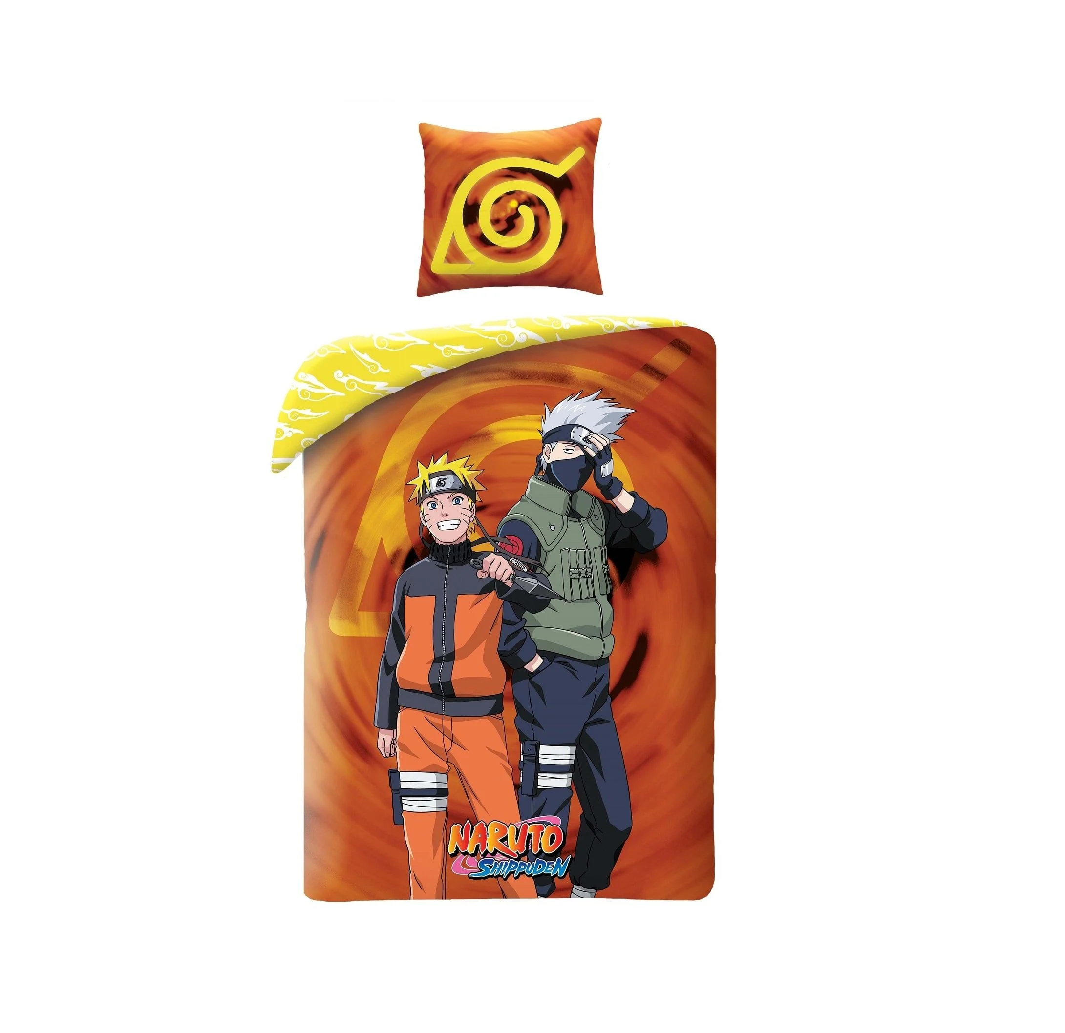 Naruto Shippuden - Naruto en Kakashi Microvezel Beddengoed Set (140x200cm + 63x63cm)