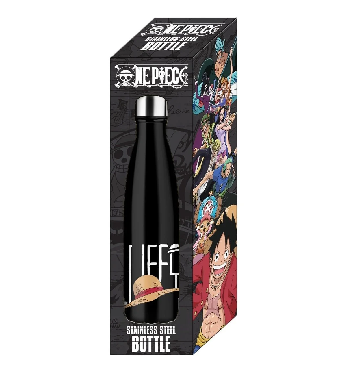 One Piece - De strohoed bemanning Roestvrijstalen Waterfles - 500ml