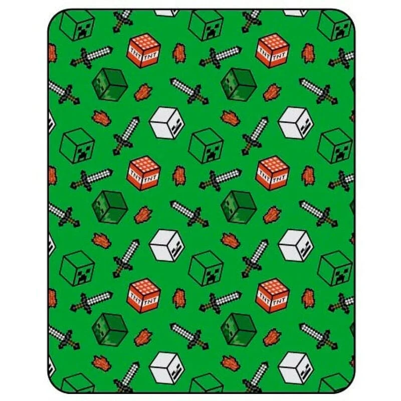 Minecraft - Symbolen Flannel Blanket (110x150cm)