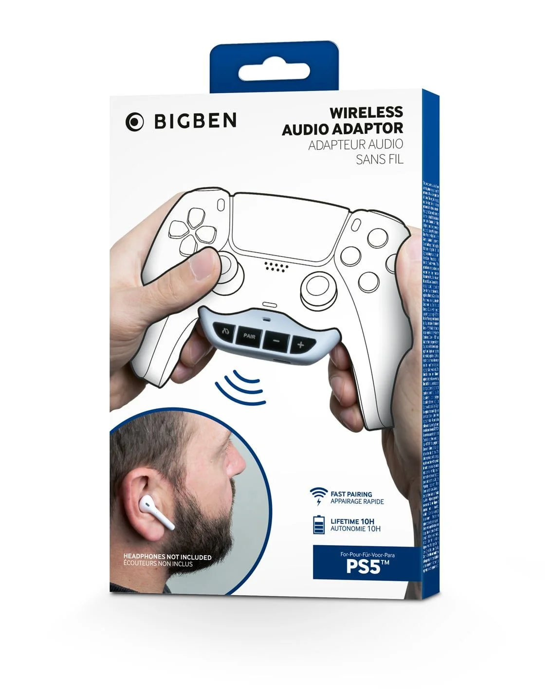 BigBen - Draadloze Audio-Adapter voor PS5 DualSense Controller