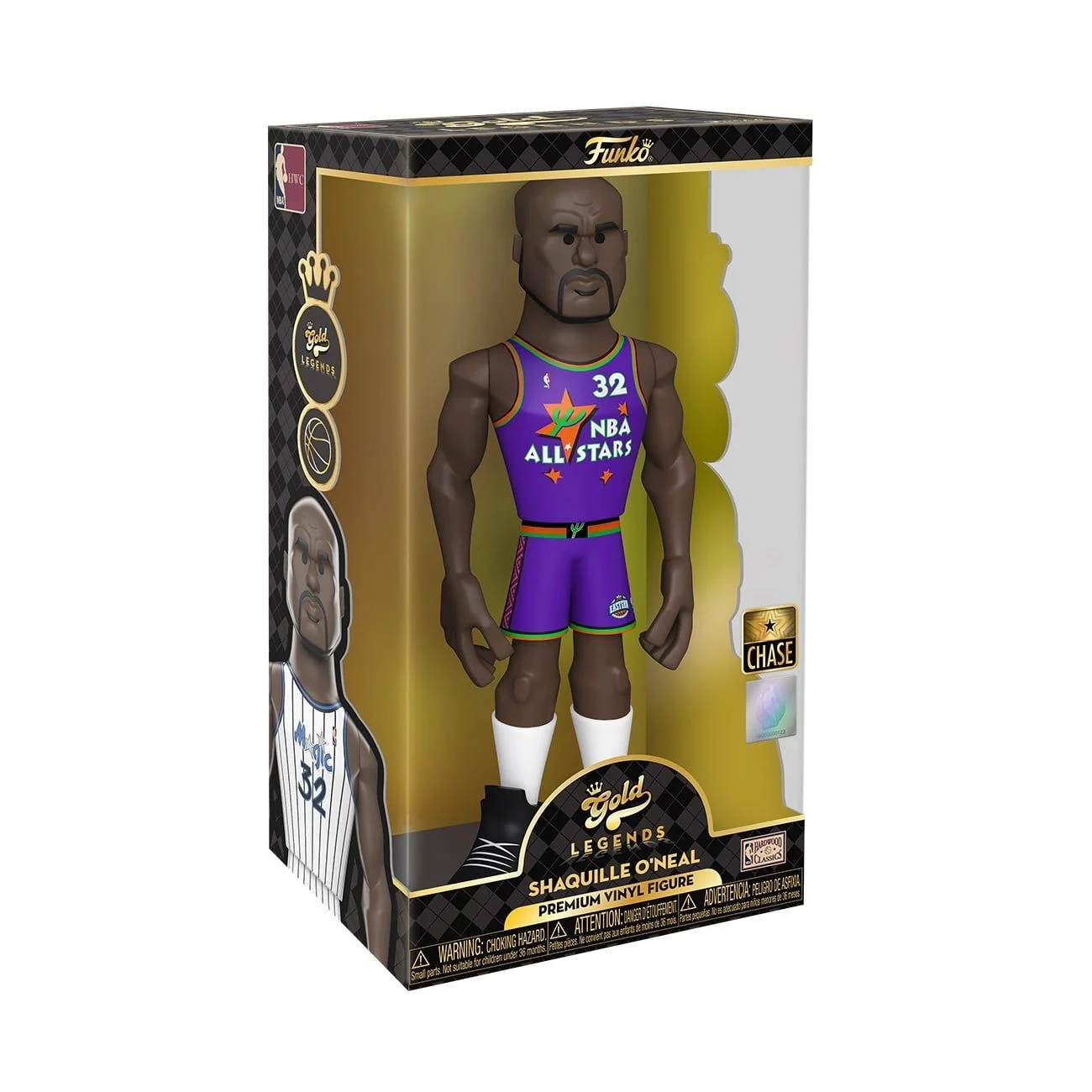 Funko Gold Legends: NBA Magic - Shaquille O'Neal 12" Premium Vinyl Figure (chance of special Chase edition)
