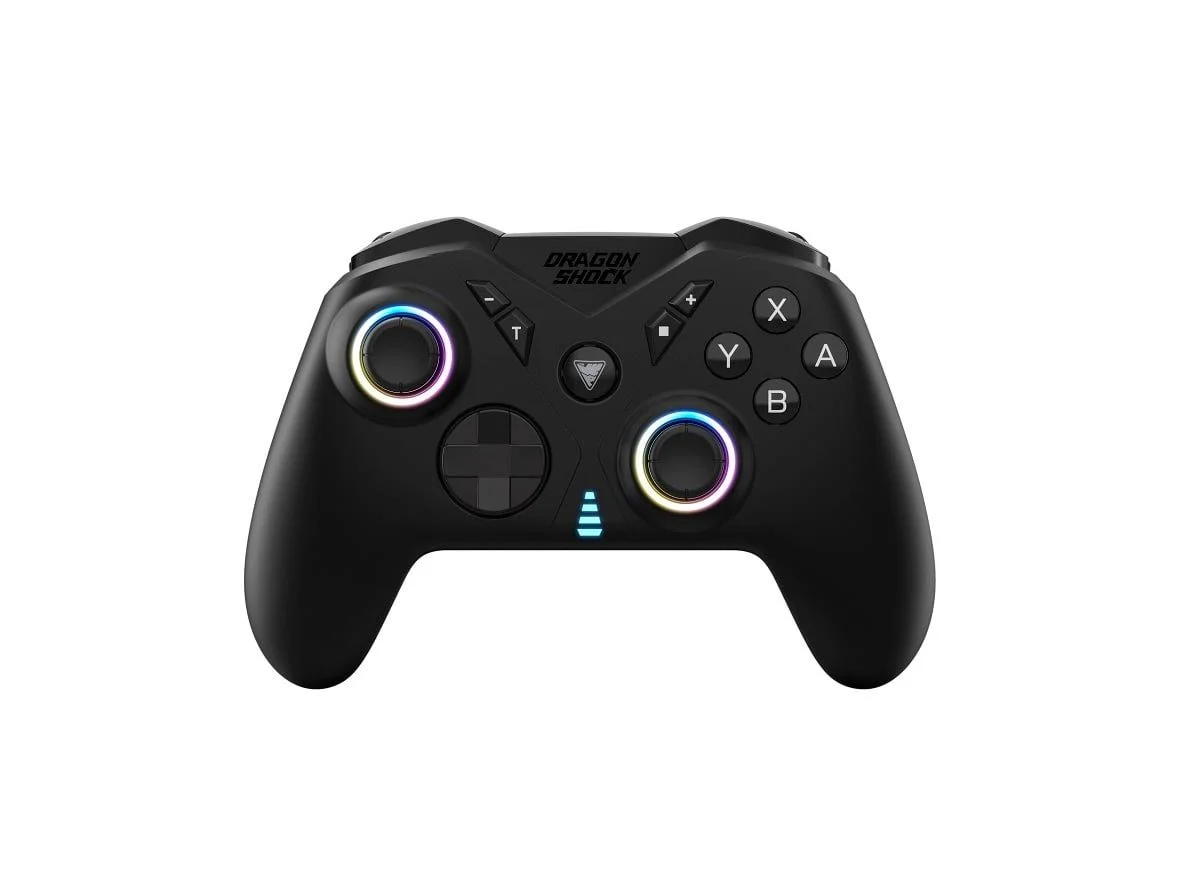 DragonShock - NEBULA ULTIMATE - Pro Draadloze Controller Volzwart voor Switch, Switch Lite, Switch OLED, PS3, PC en Android thumbnail