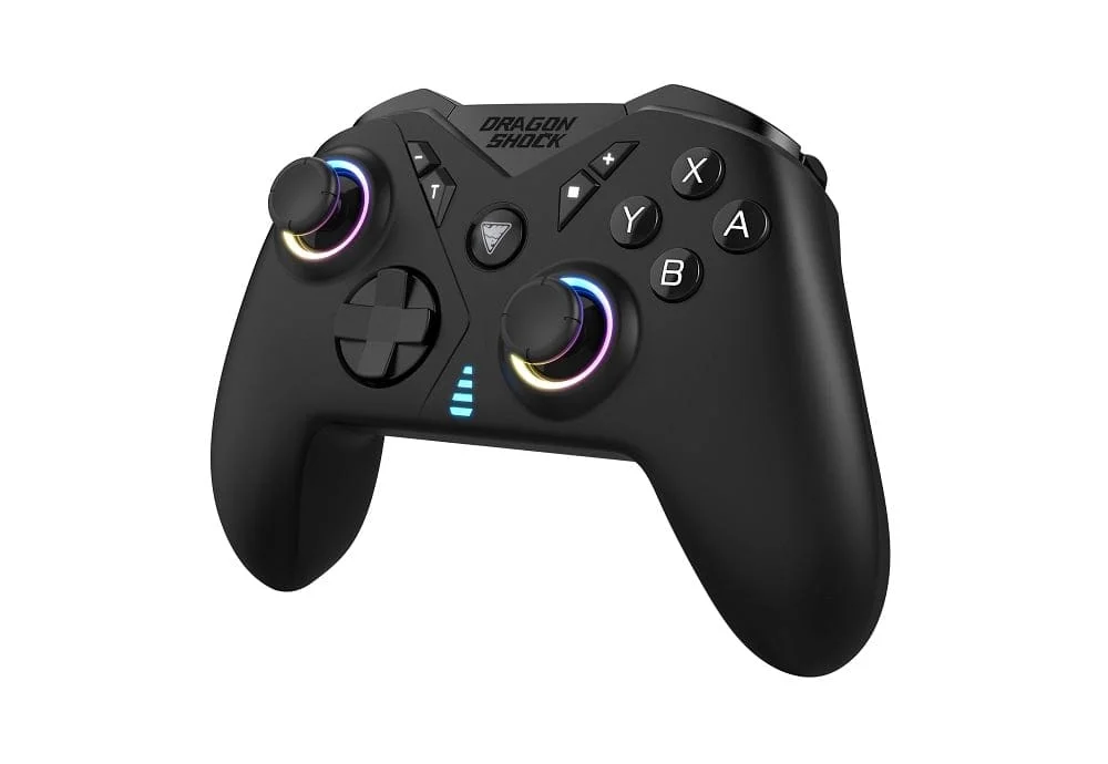 DragonShock - NEBULA ULTIMATE - Pro Draadloze Controller Volzwart voor Switch, Switch Lite, Switch OLED, PS3, PC en Android thumbnail